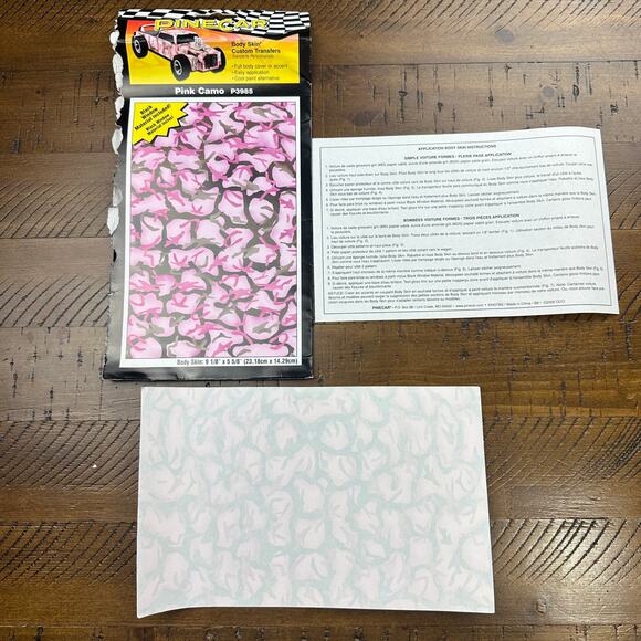 PineCar Body Skin Custom Transfers P3985 Pink Camo. 3979 Body Skin Custom Gator - Picture 6 of 8